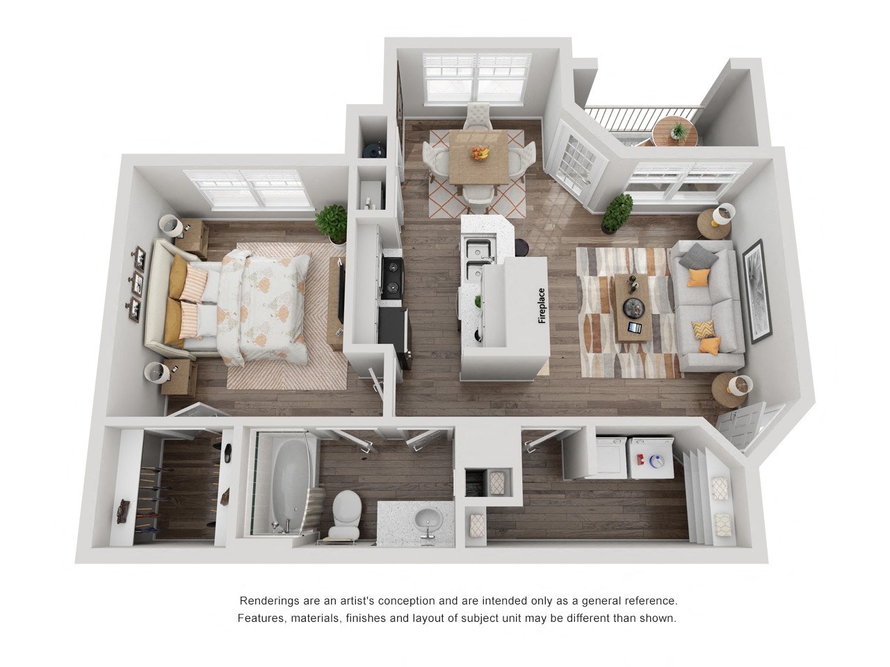 Floor plan layout diagram for The Addison